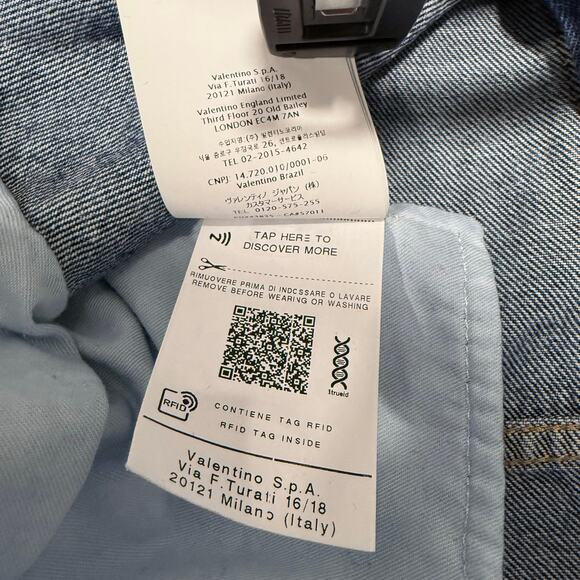 Rare Big V Logo Valentino Denim Jeans | 32 - Picture 9 of 9